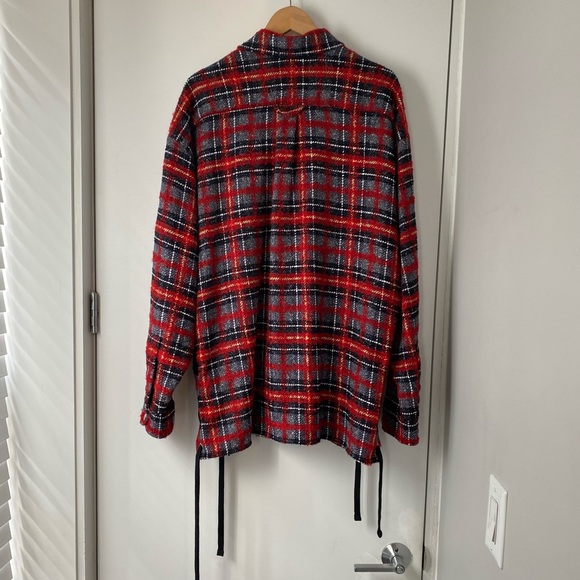 FAITH CONNEXION LACED TWEED OVERSHIRT (Medium) - Picture 2 of 4